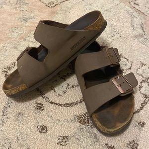 Brown 2-Strap Birkenstocks